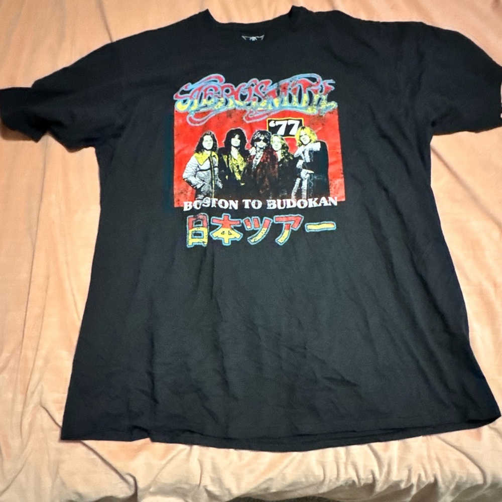 Black Aerosmith Graphic T-Shirt